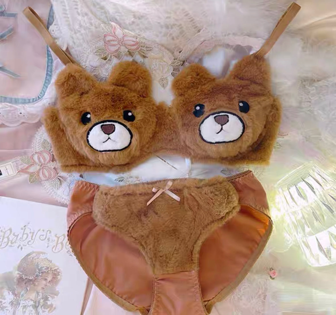 Cute Bear Lingerie Set - GLAD AND GLAM