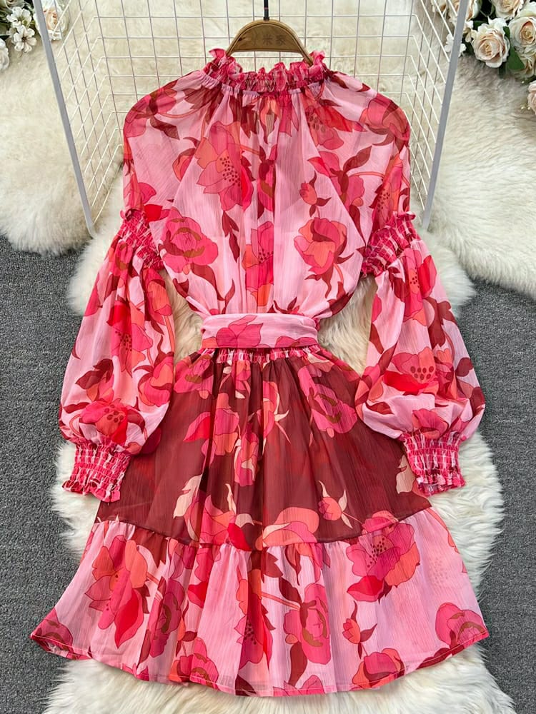 Red and Pink dress