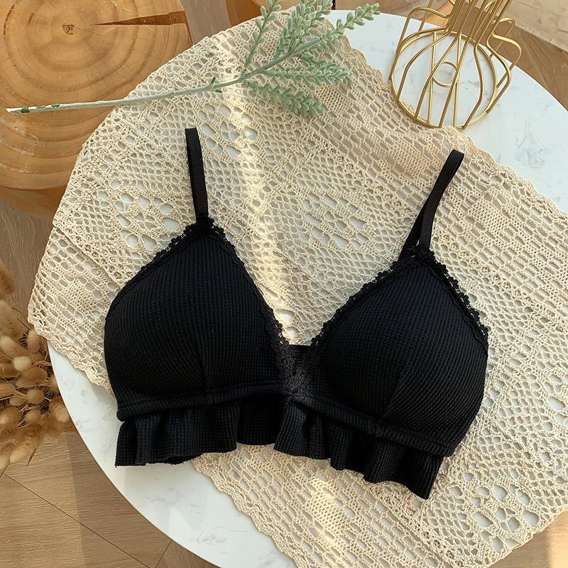 BLACK Ruffle Bralette