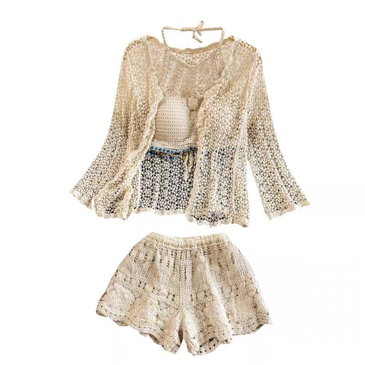 Jane Crochet Three Piece Set