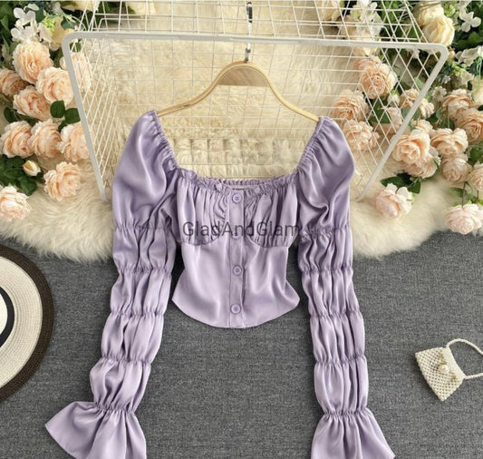 PURPLE CROP TOP