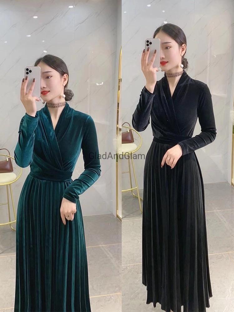 v neck satin dress