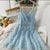 blue dress