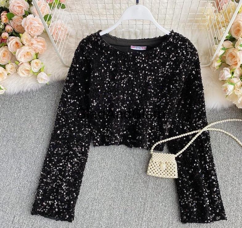 Natalia Sequin Blouse