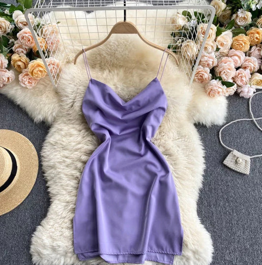 Emily Satin Mini Dress