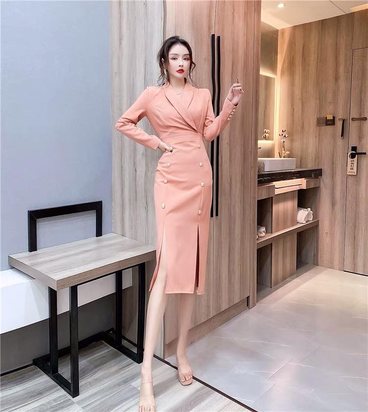 Pink Luxury Slit Dress