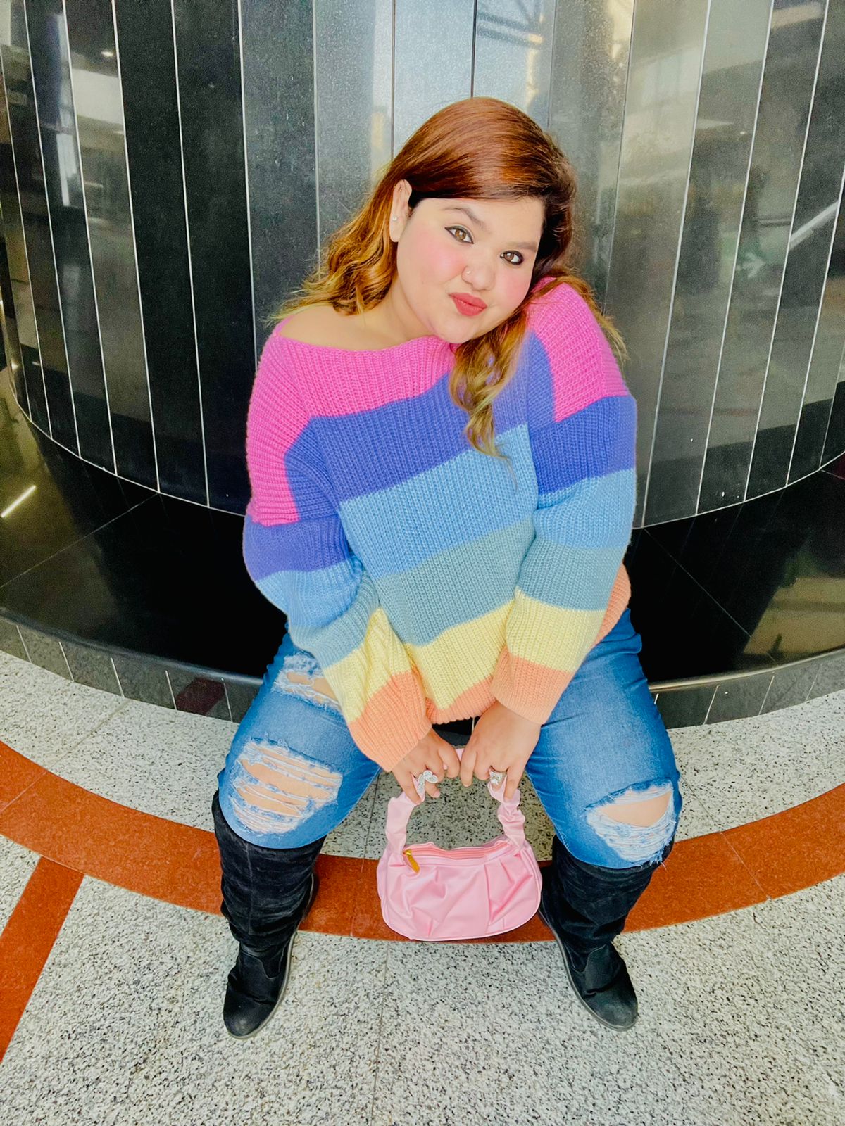 Rainbow Colourful Pullover - Made For Her Label