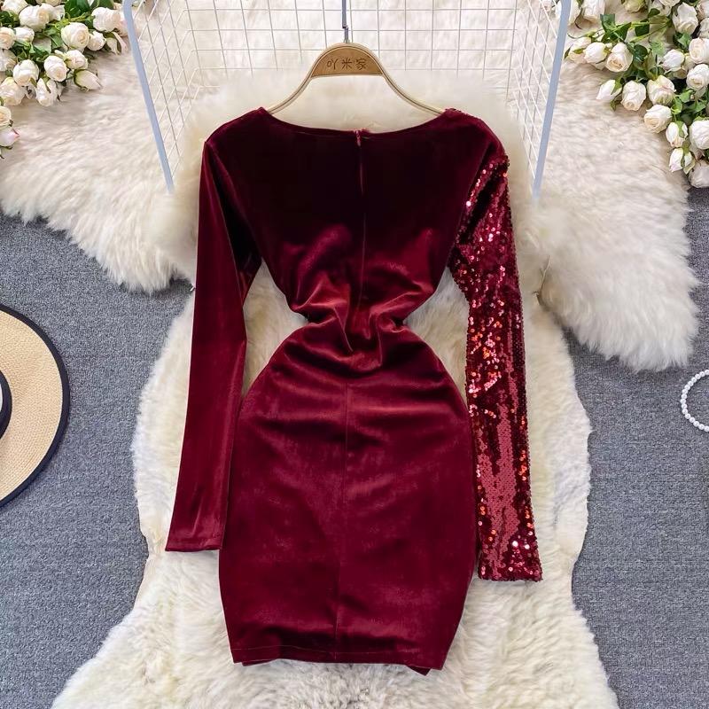 Velvet Sequin Dress