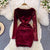 Barbara Velvet Sequin Dress