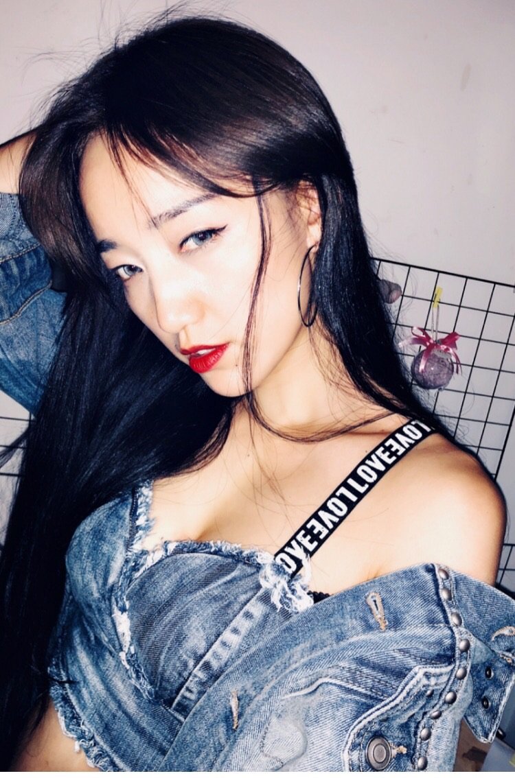 blue denim bustier