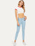Light Wash Skinny Jeans