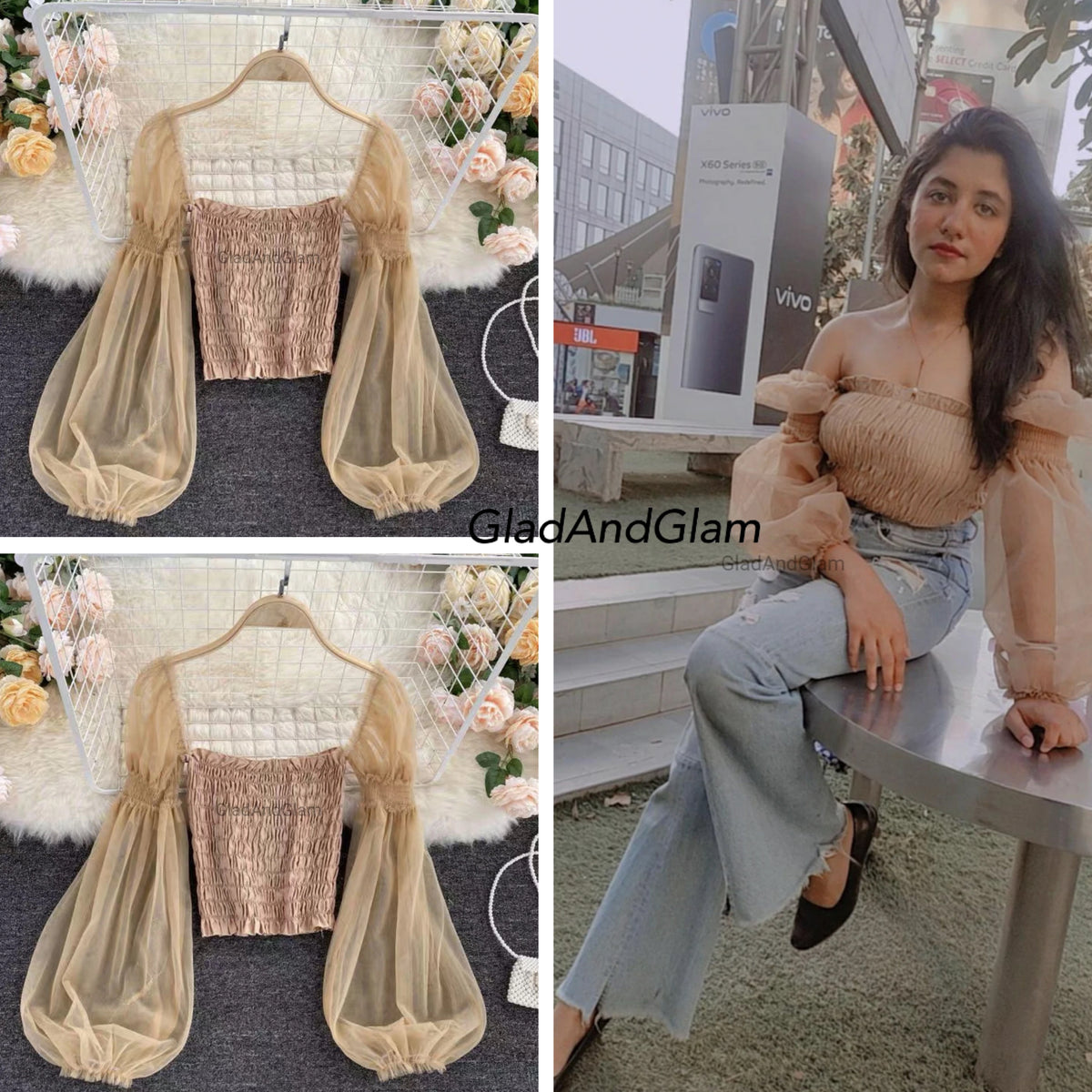 Ariana Ruched Crop Top