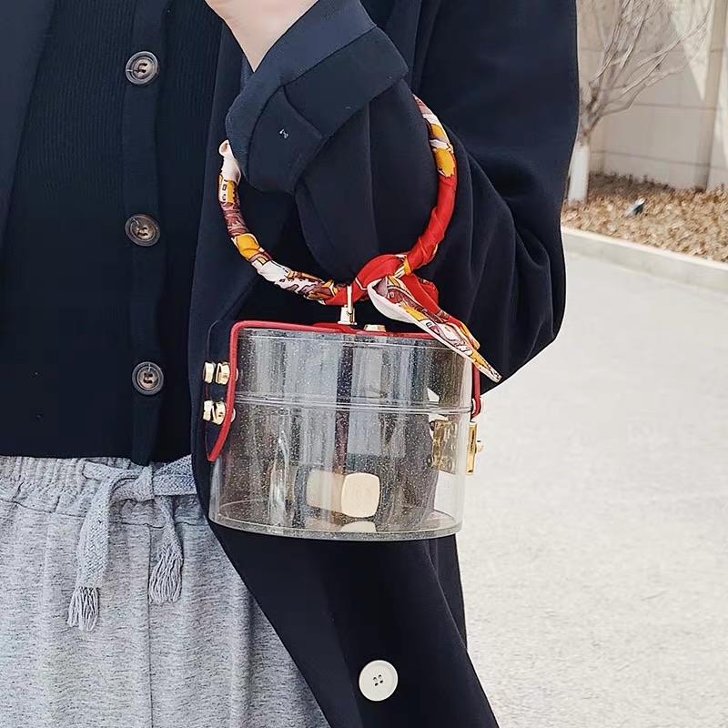 Gloria Round Transparent Bag GLAD AND GLAM