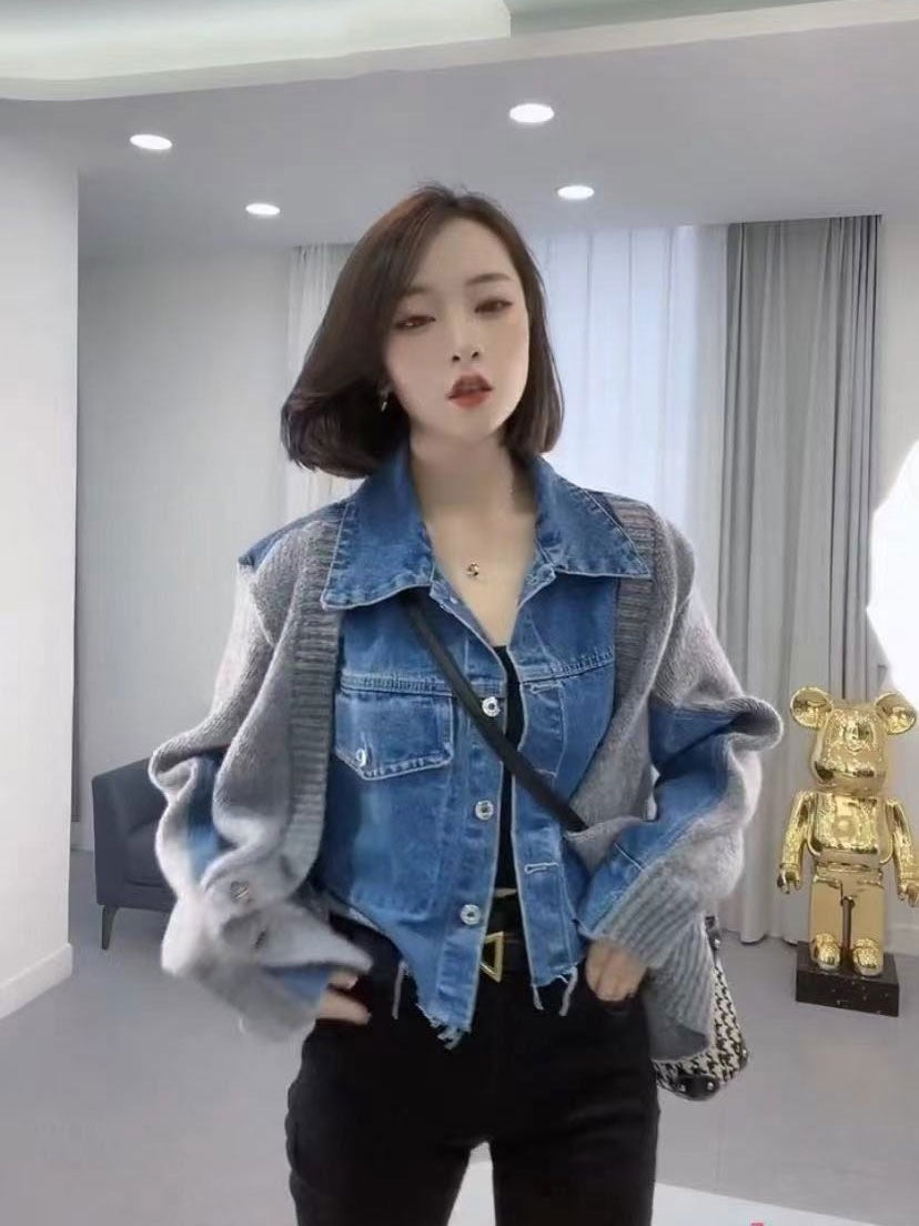 Helga Denim Cardigan Jacket