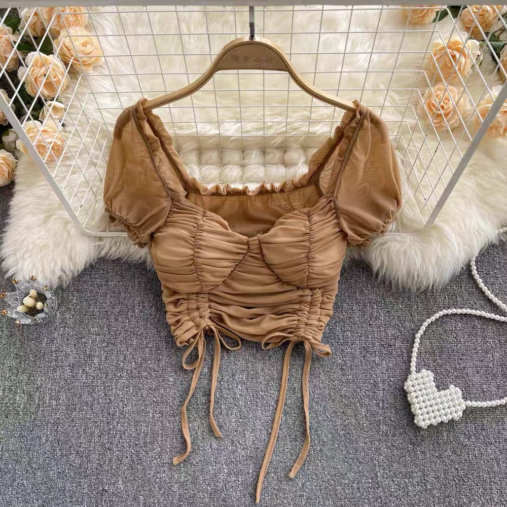 Joffrey Drawstring Crop Top