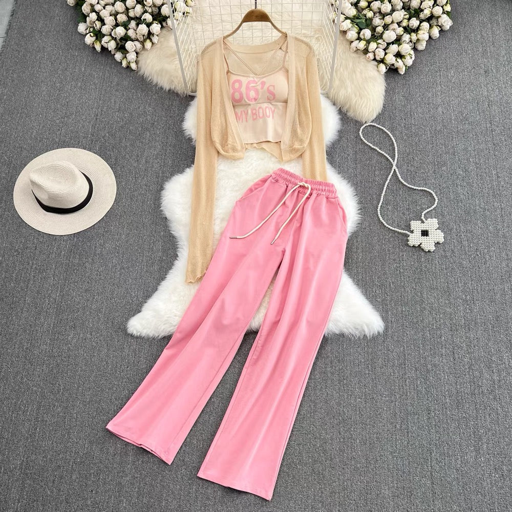 Jemma Three Piece Set With Shrug