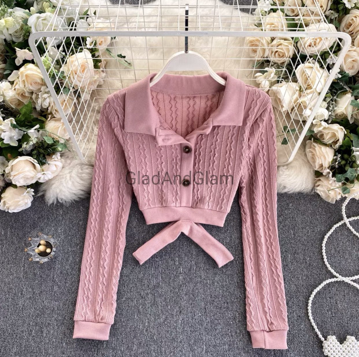 pink sweater