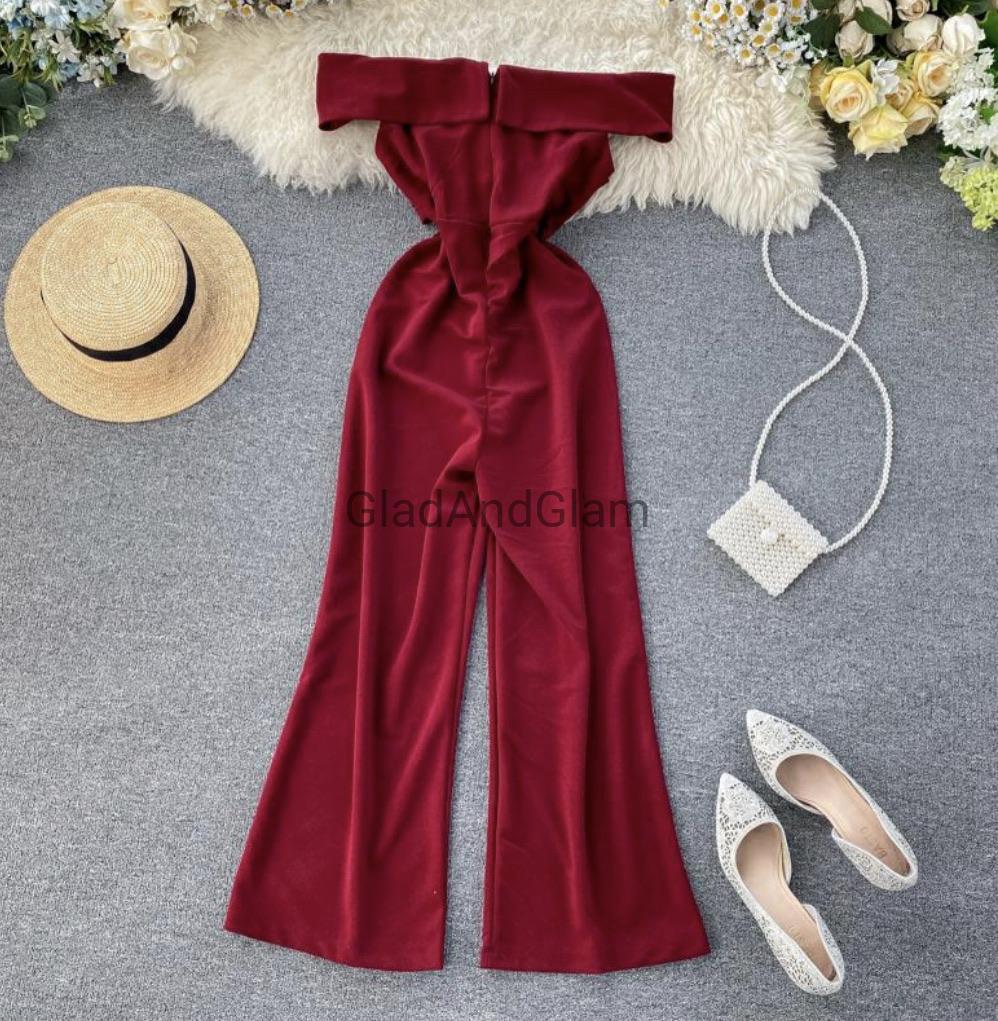 red jumpsuit