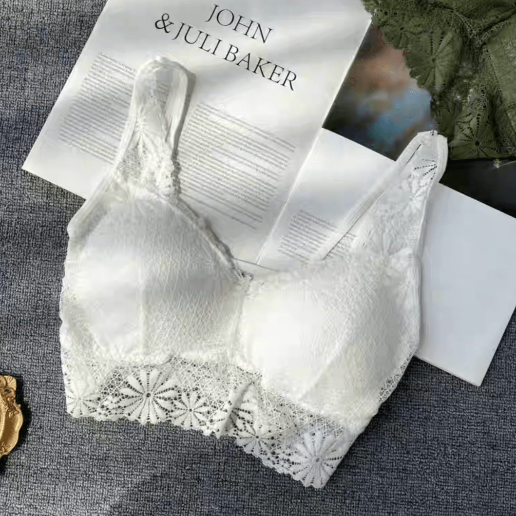 White 2024 buckle bralette