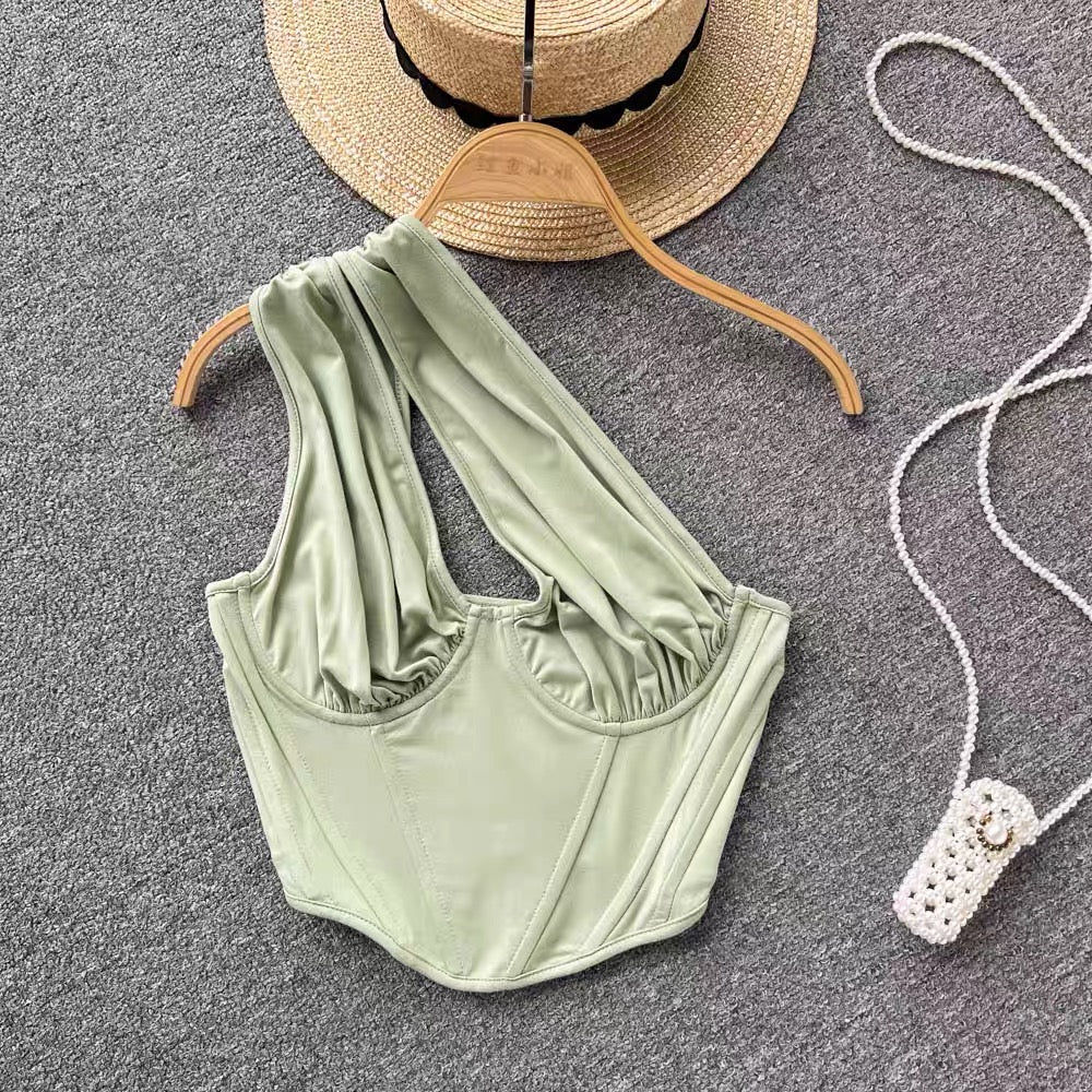 Green Corset Top