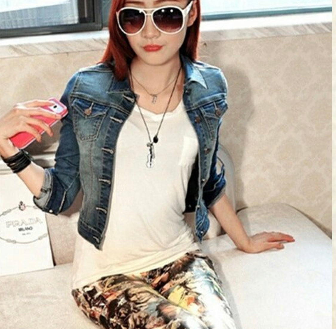 Vintage Ripped Denim Jacket