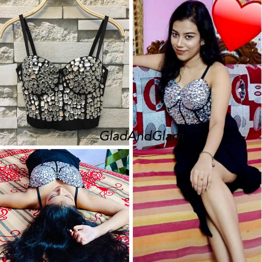 Adele Rhinestone Bustier