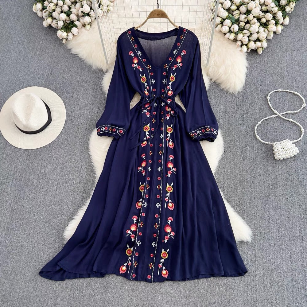 Aria Long Vintage Dress