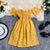 Yellow Strapless Dress