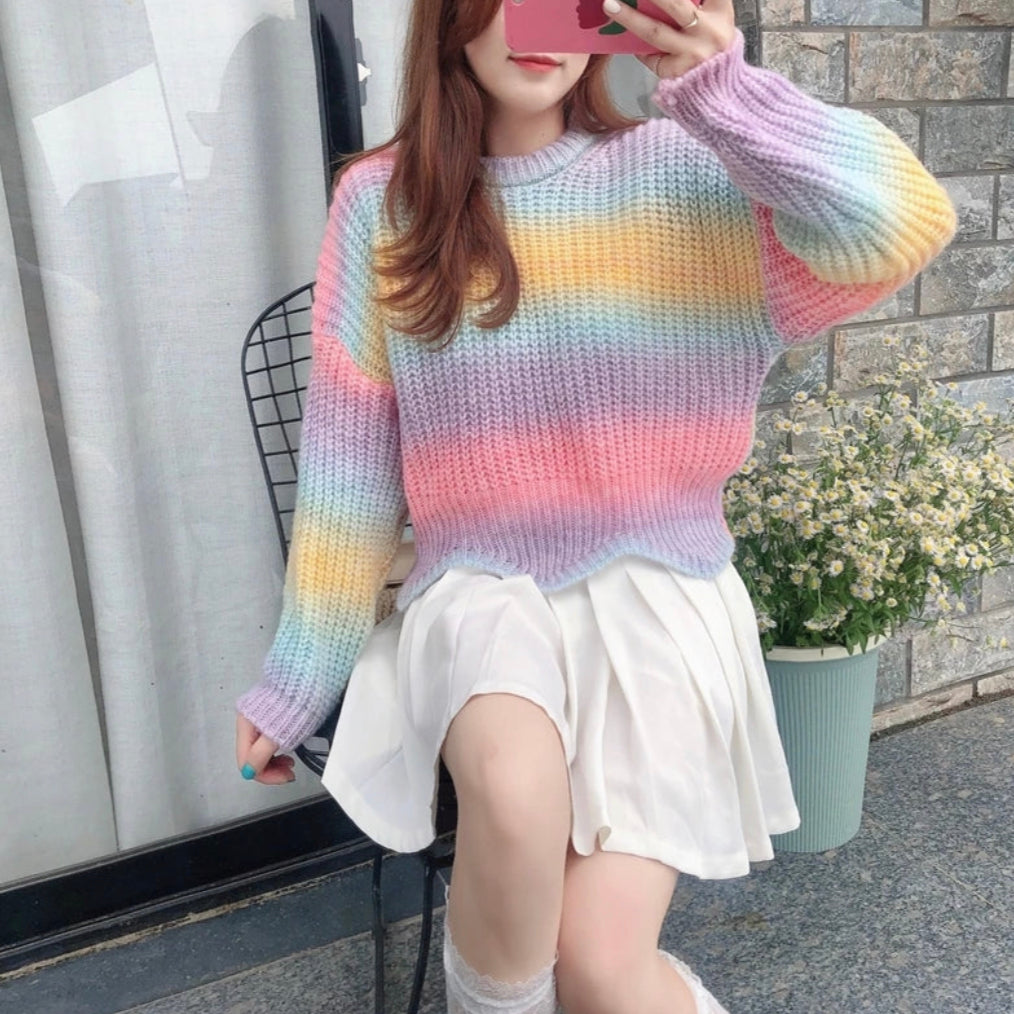 Adele Rainbow Pullover