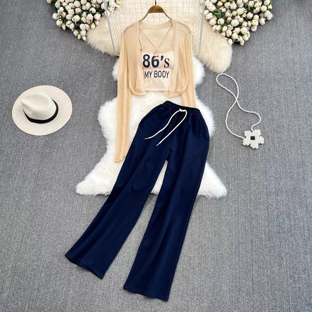 Jemma Three Piece Set With Shrug