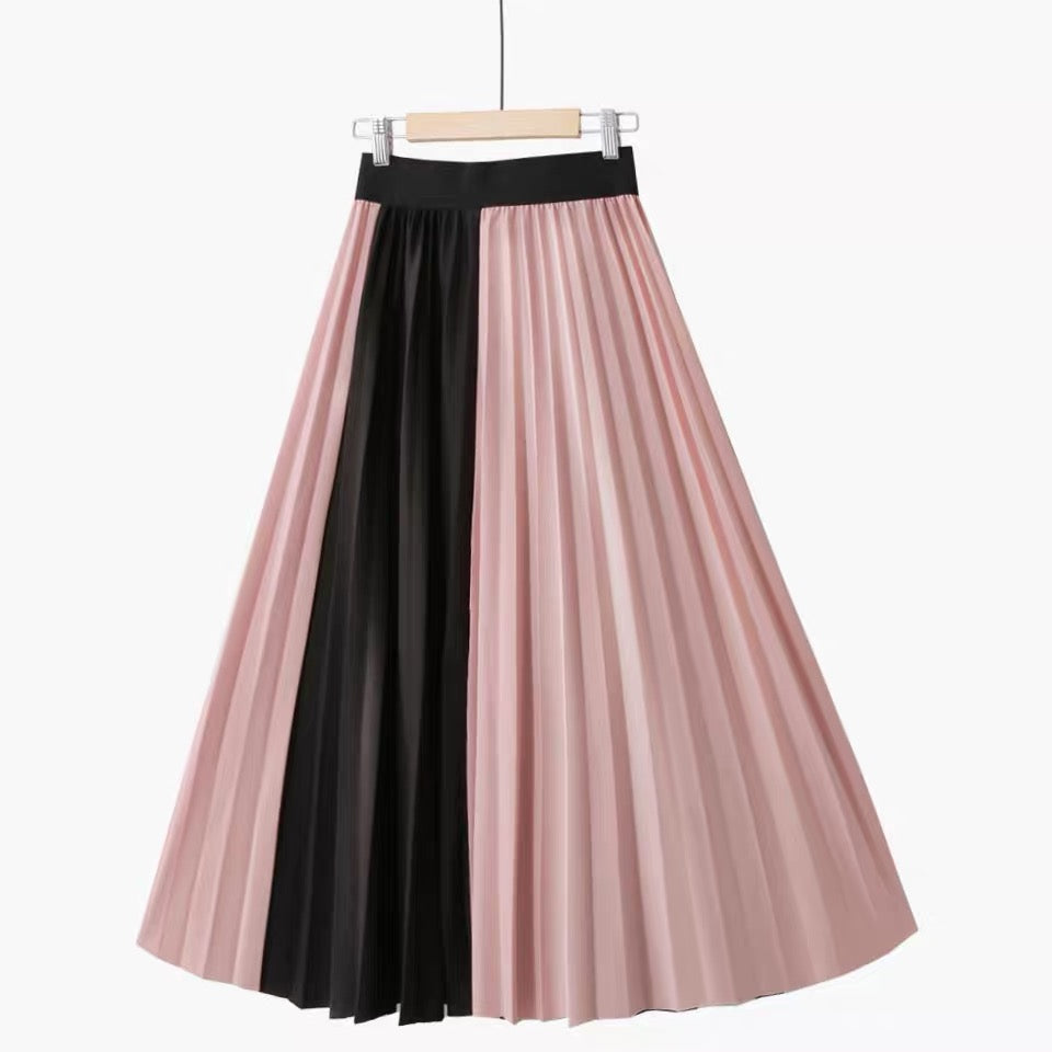 Bella Two Tone Pleated Skirt
