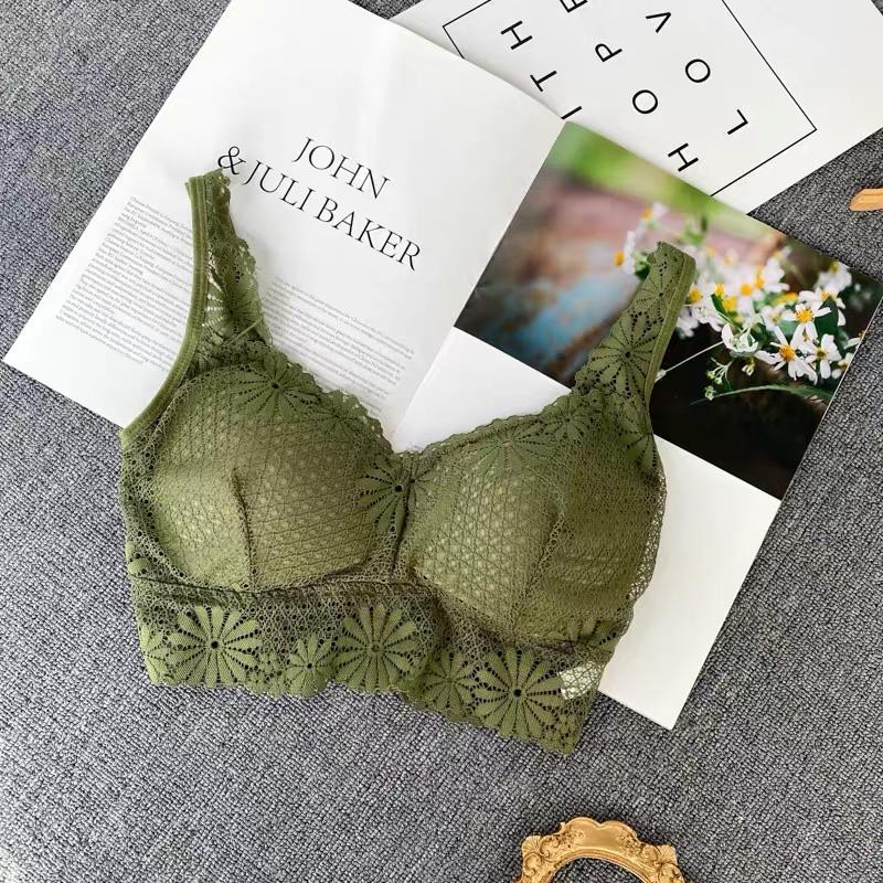  green Jenna Lace Bralette