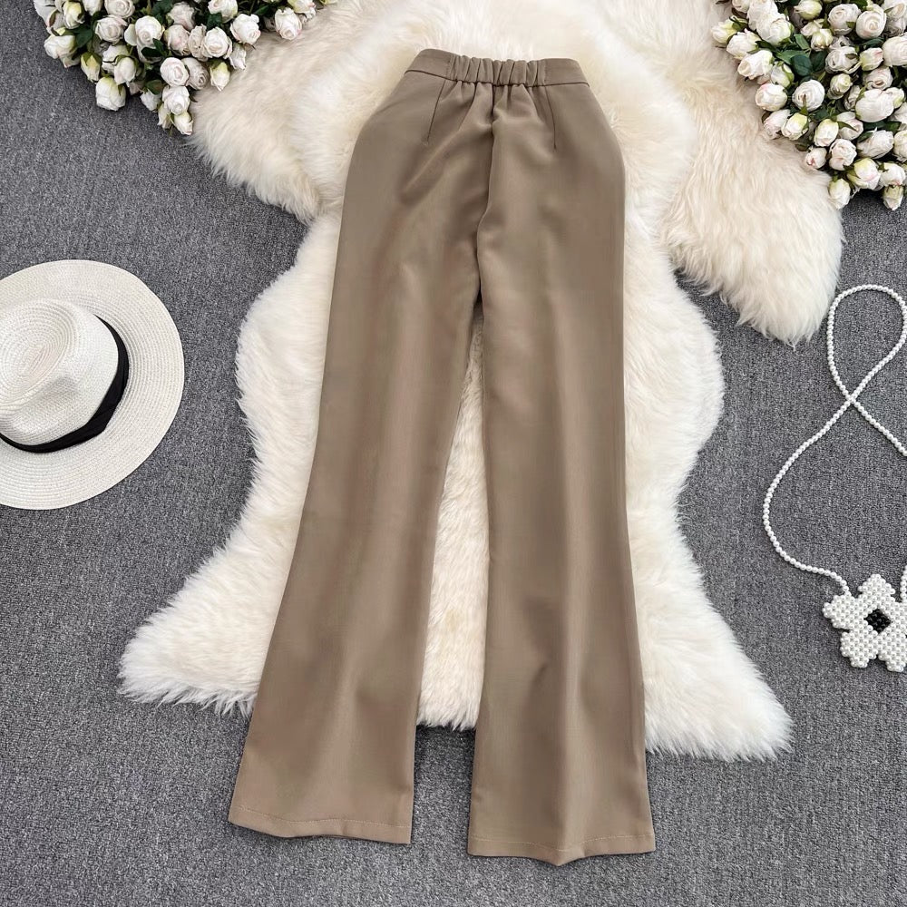 Grace High Waist Slit Pants