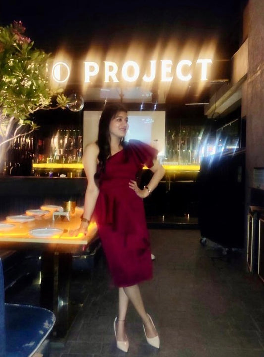Original Picture of Bertina One Shoulder Pencil Dress