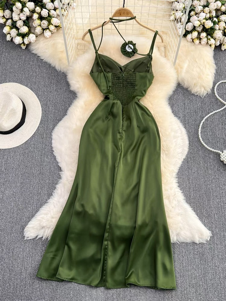 Olive green Dress