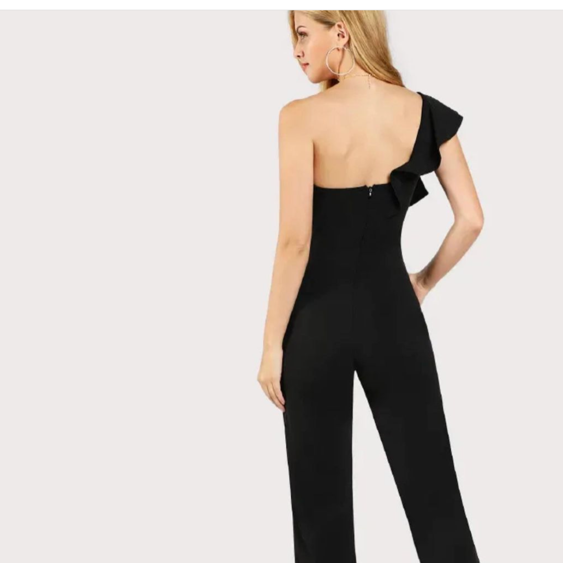 Barbara One Shoulder Jumpsuit GLAD AND GLAM