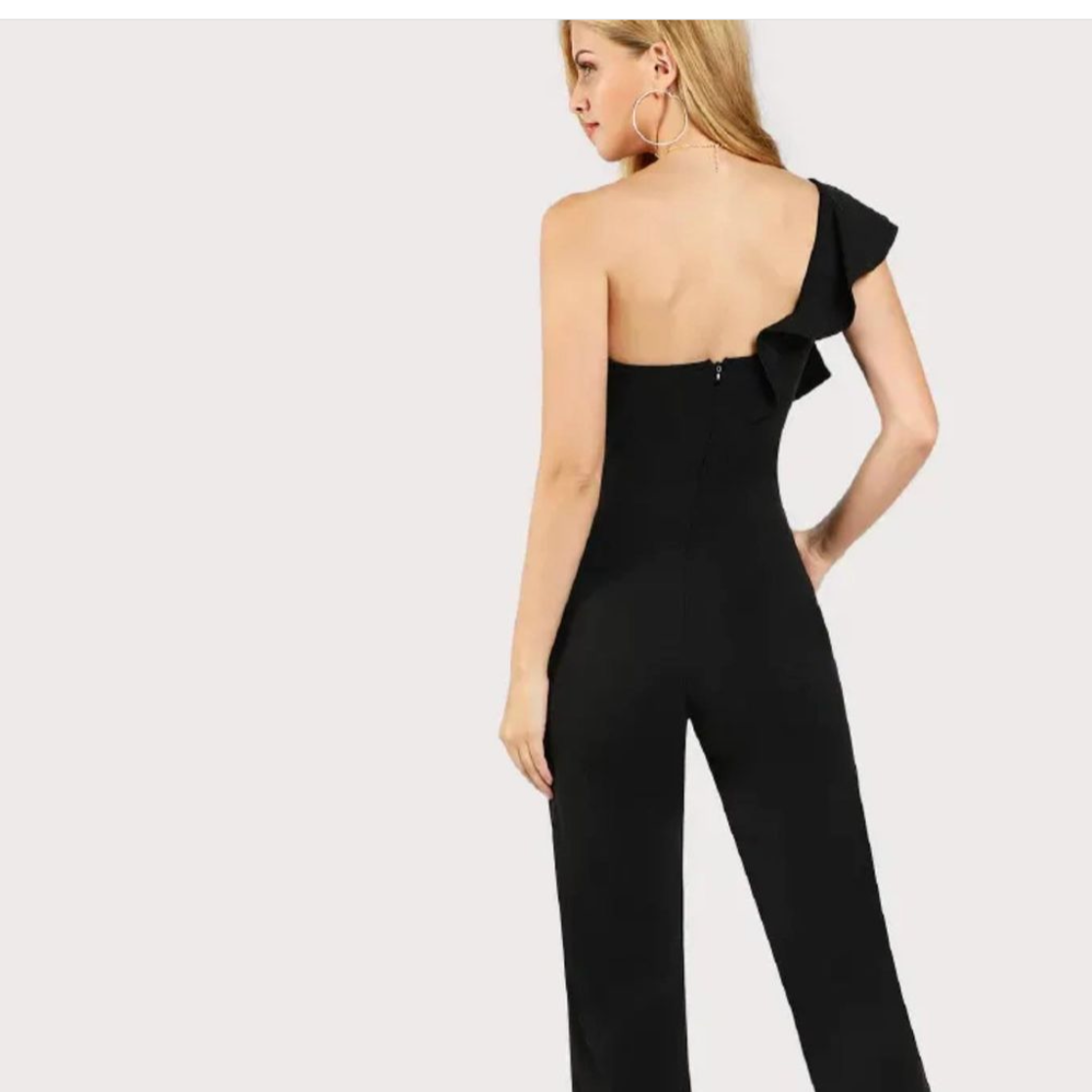 Barbara One Shoulder Jumpsuit