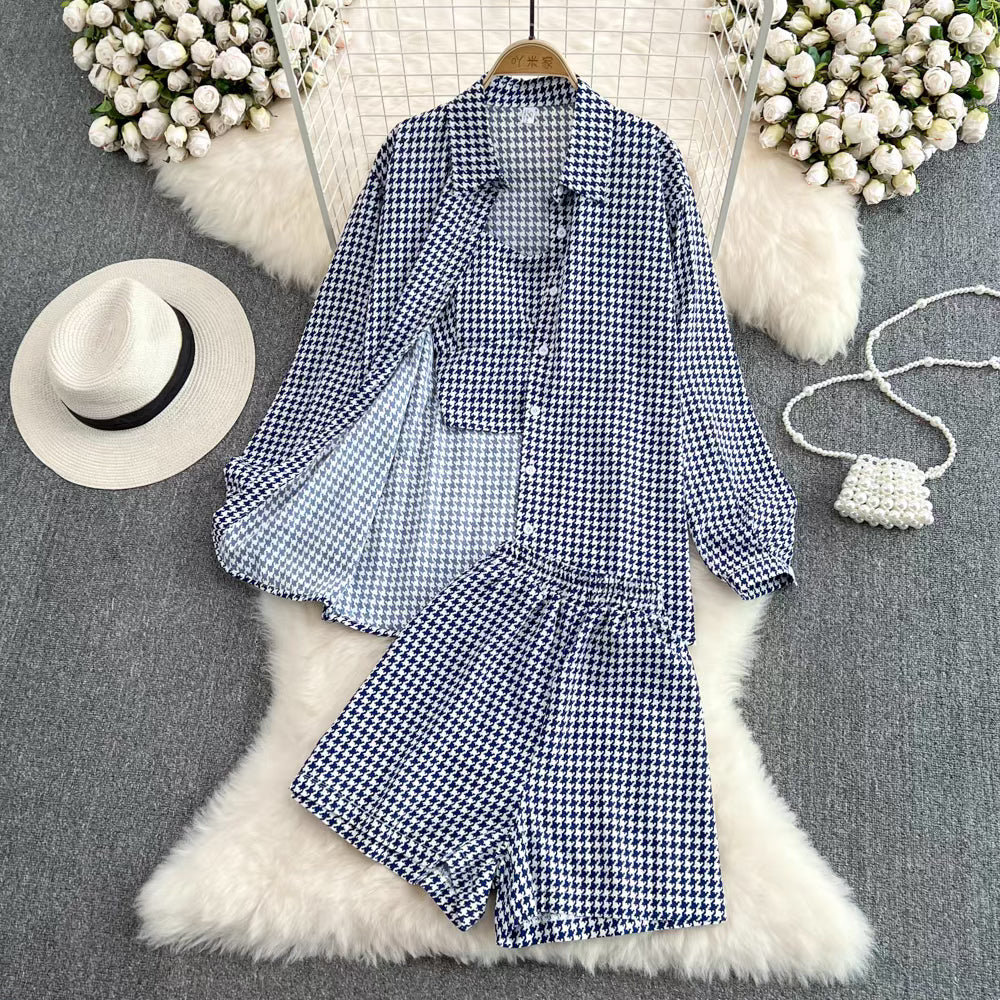 Lina Plaid Set