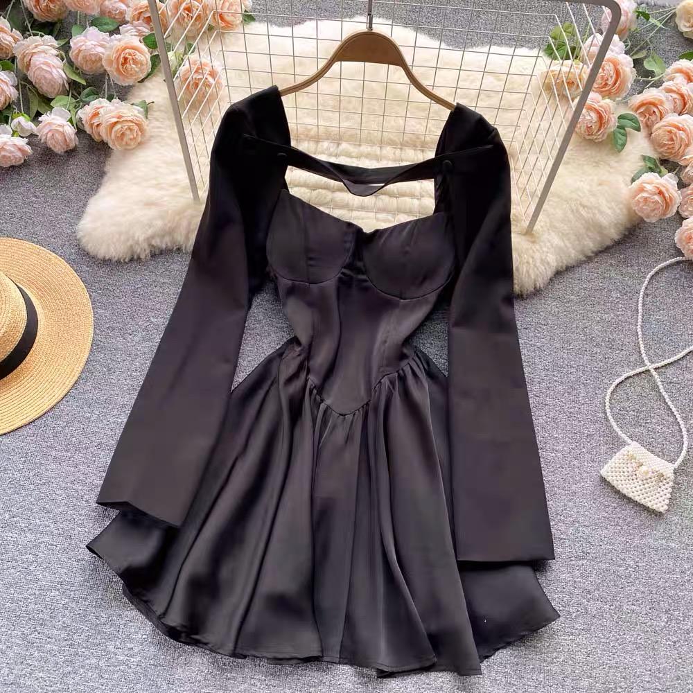Black Dress With Cape