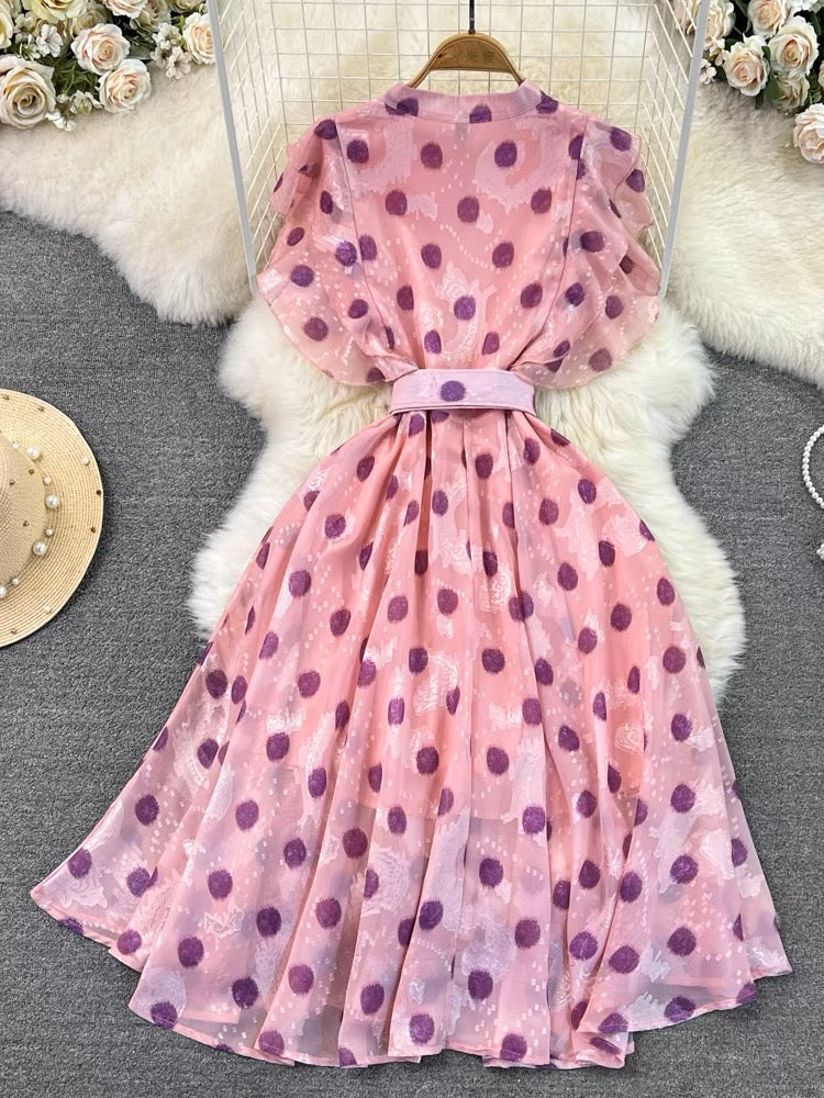 Pink Polka Dress