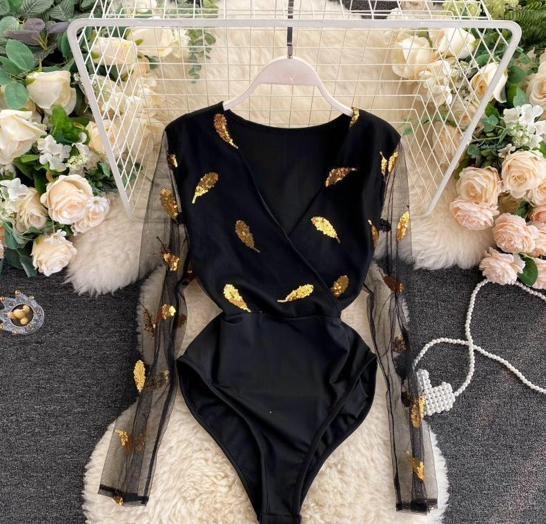 Golden Leaf Bodysuit 