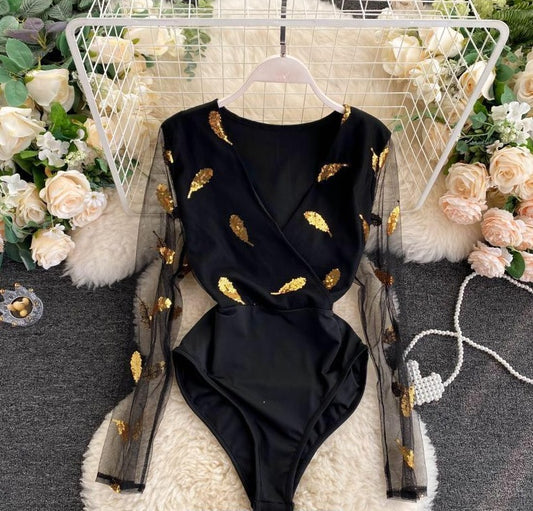 Golden Leaf Bodysuit 