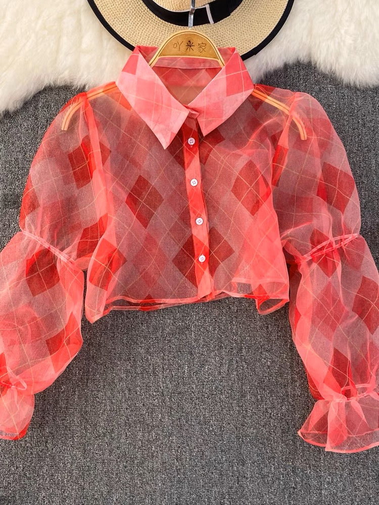 Red Transy Shirt