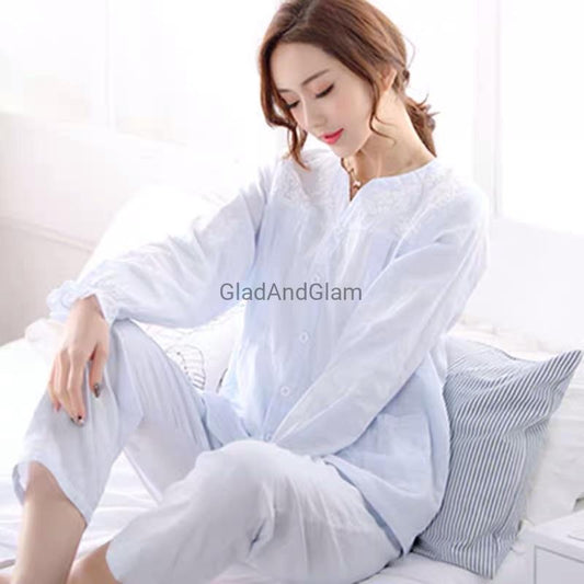 Maria V-Neck Cotton Nightwear
