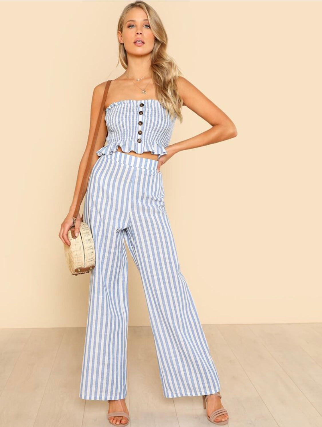 Hem Ruffled 2 Piece Set