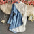 Half Denim Shirt Dress GladandGlam 
