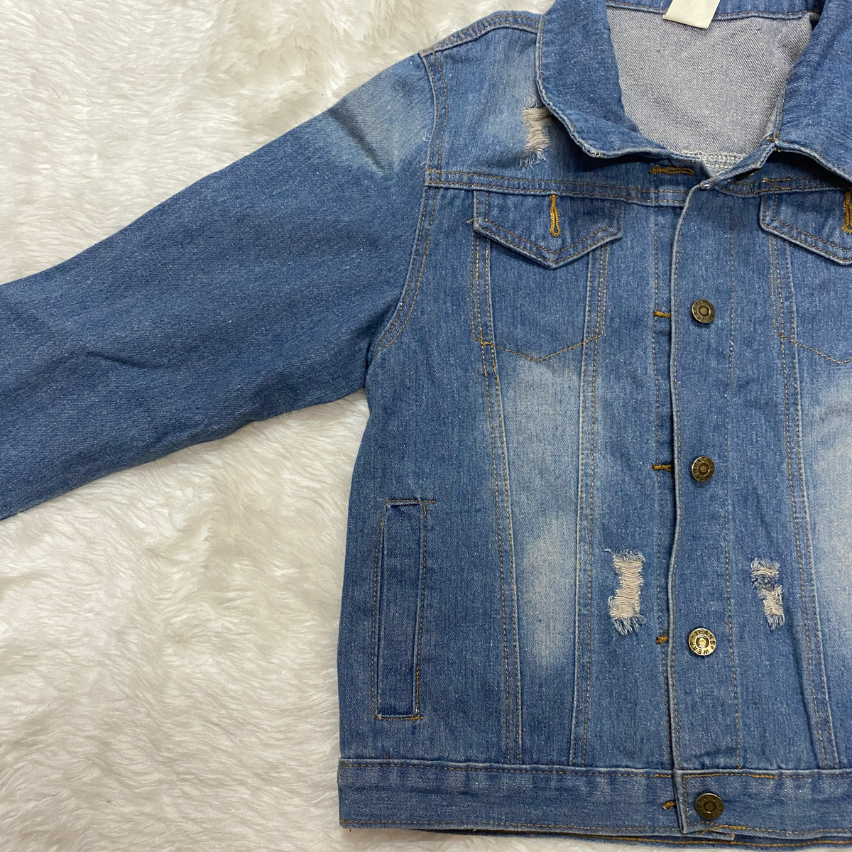 Vintage Ripped Denim Jacket