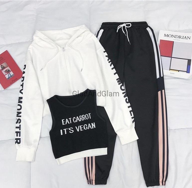 Vegan Three Piece Tracksuit - Made For Her Label