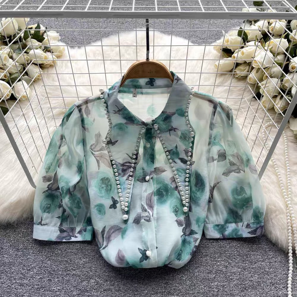 Inaya Pearl Floral Shirt