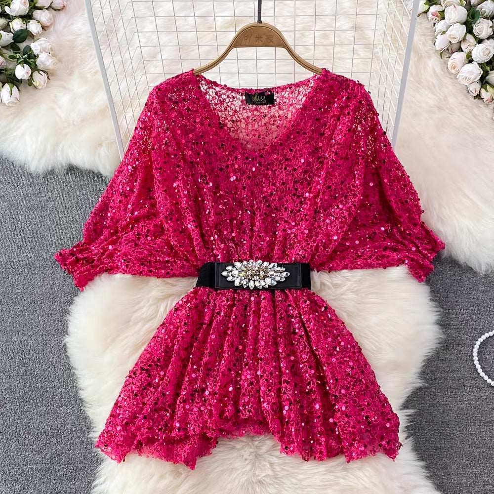 Leo Sequin Blouse